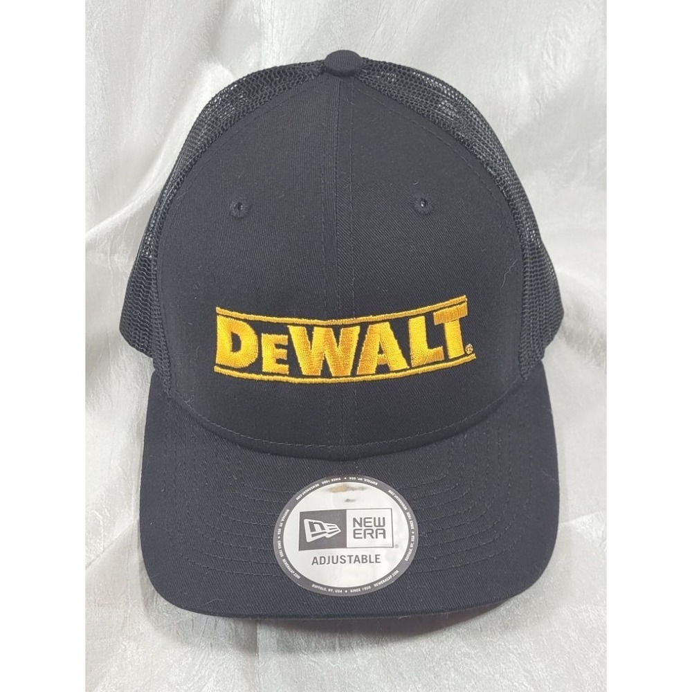 New Era Dewalt Christopher Bell #20 Mesh Back Snapback Adjustable Hat - Black